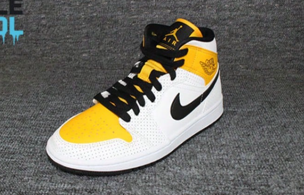 Nike Air Jordan 1 AJ1 Mid 'White Perforated' Women Shoes BQ6472-107 Halloween